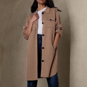 BANANA REPUBLIC - Camel Cotton Cardigan